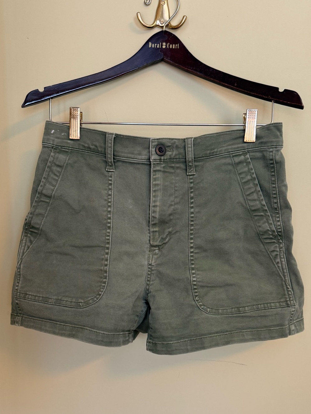 Madewell Olive Green Utility Shorts
